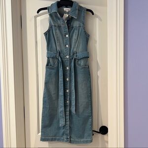 Evereve Blue Denim Sleeveless Dress
